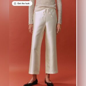 Reformation Olina Cropped Pant Ivory - Size S